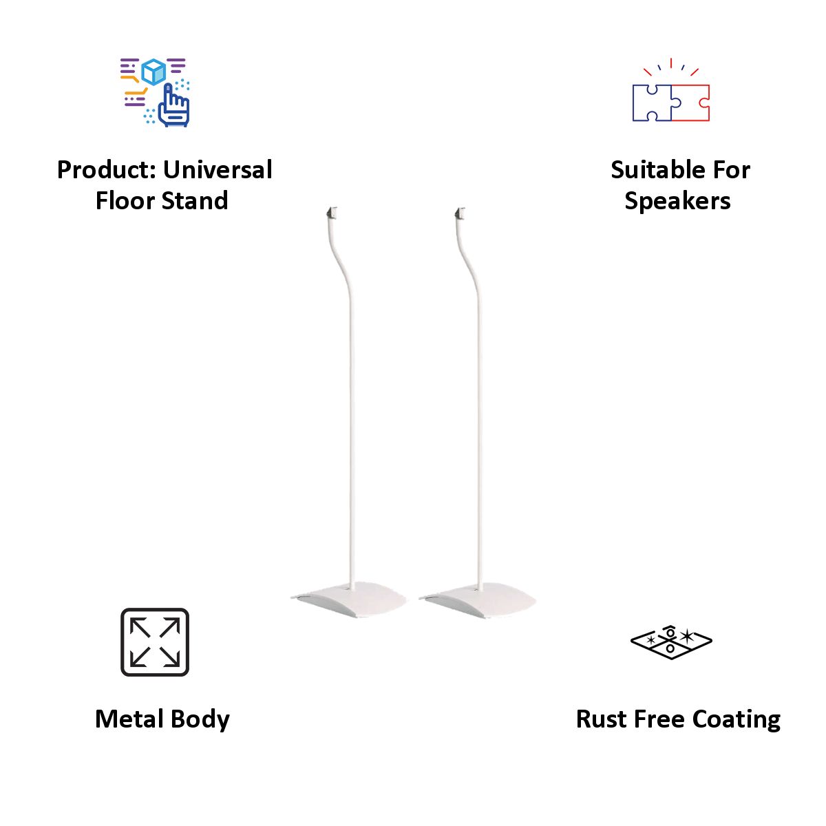 Buy BOSE UFS-20 Series II Universal Floor Stand (Slender Metal